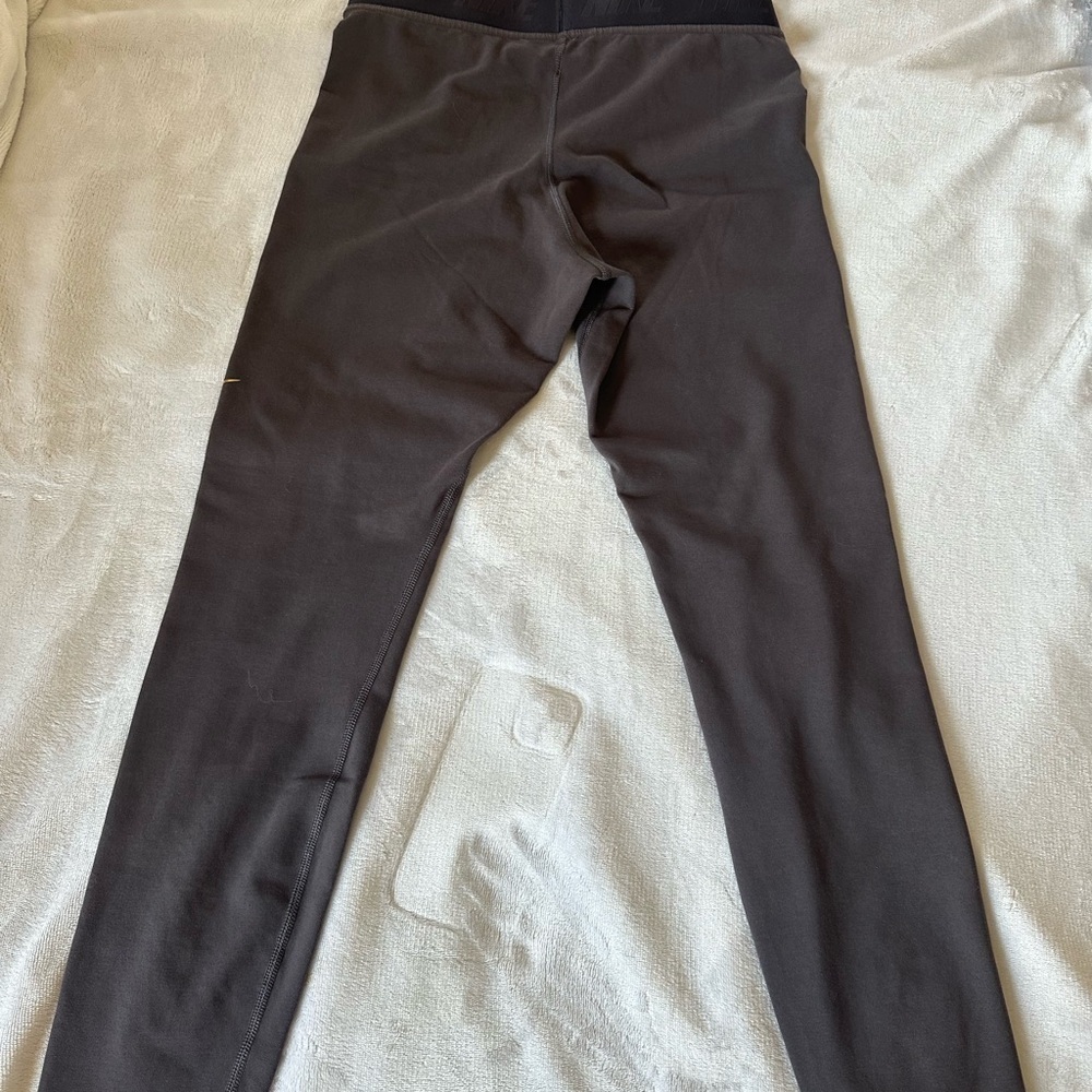 Nike Leggings with Gold Swoosh - Picture 2 of 5